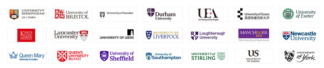 21所知名英国大学合作伙伴